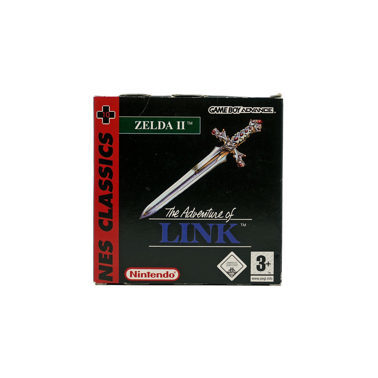 NES Classics: Zelda II: The Adventure of Link Game Boy Advance in Originalverpackung - Vorderseite
