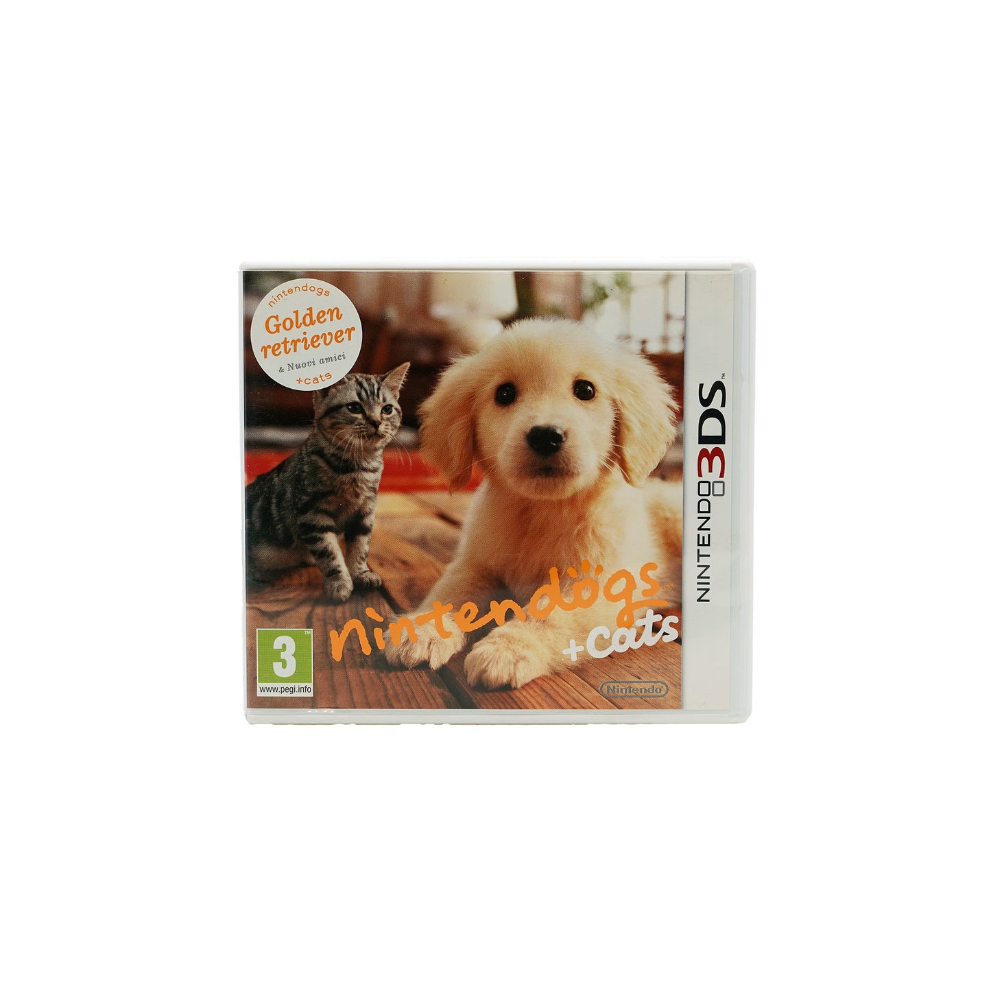Nintendogs + Cats: Golden Retriever & neue Freunde + Cats Spiel für Nintendo 3DS - Vorderseite