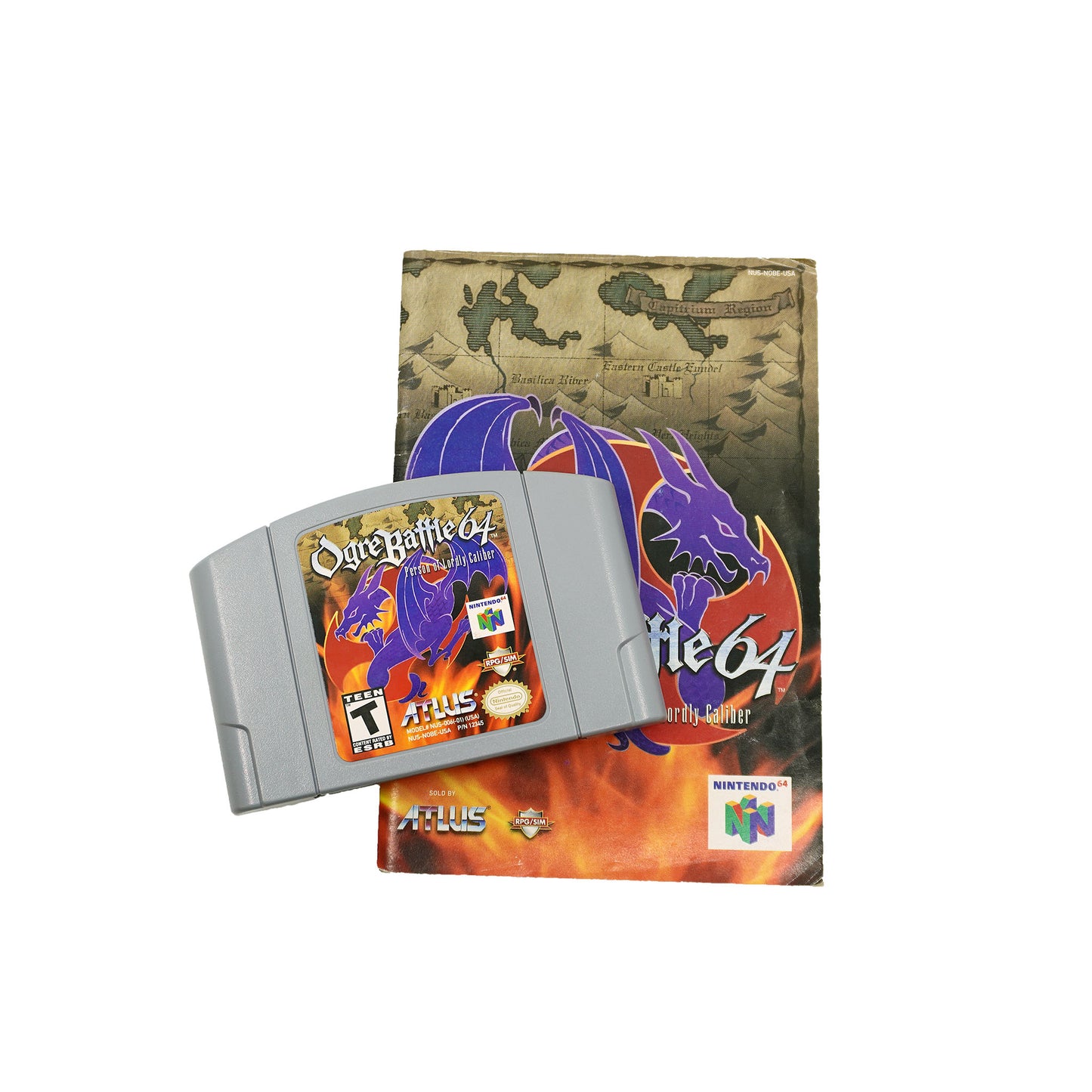 Ogre Battle 64: Person of Lordly Caliber Spiel und Anleitung für Nintendo 64 - Vorderseite