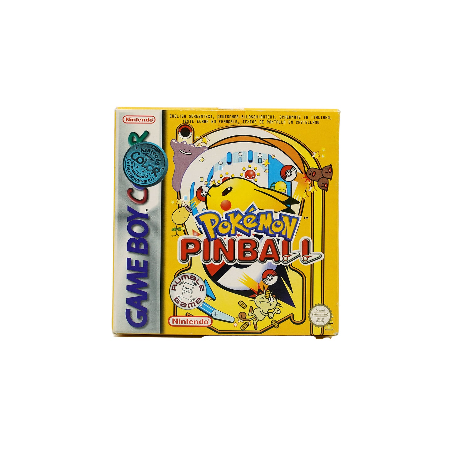 Pokémon Pinball Spiel für Game Boy Color in Originalverpackung - Vorderseite