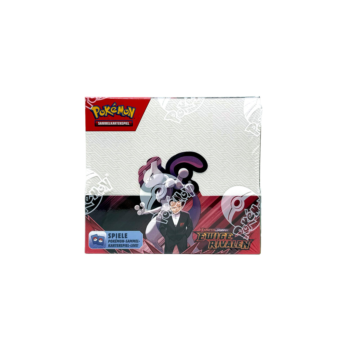 Pokémon TCG Ewige Rivalen Display in Originalverpackung - Vorderseite