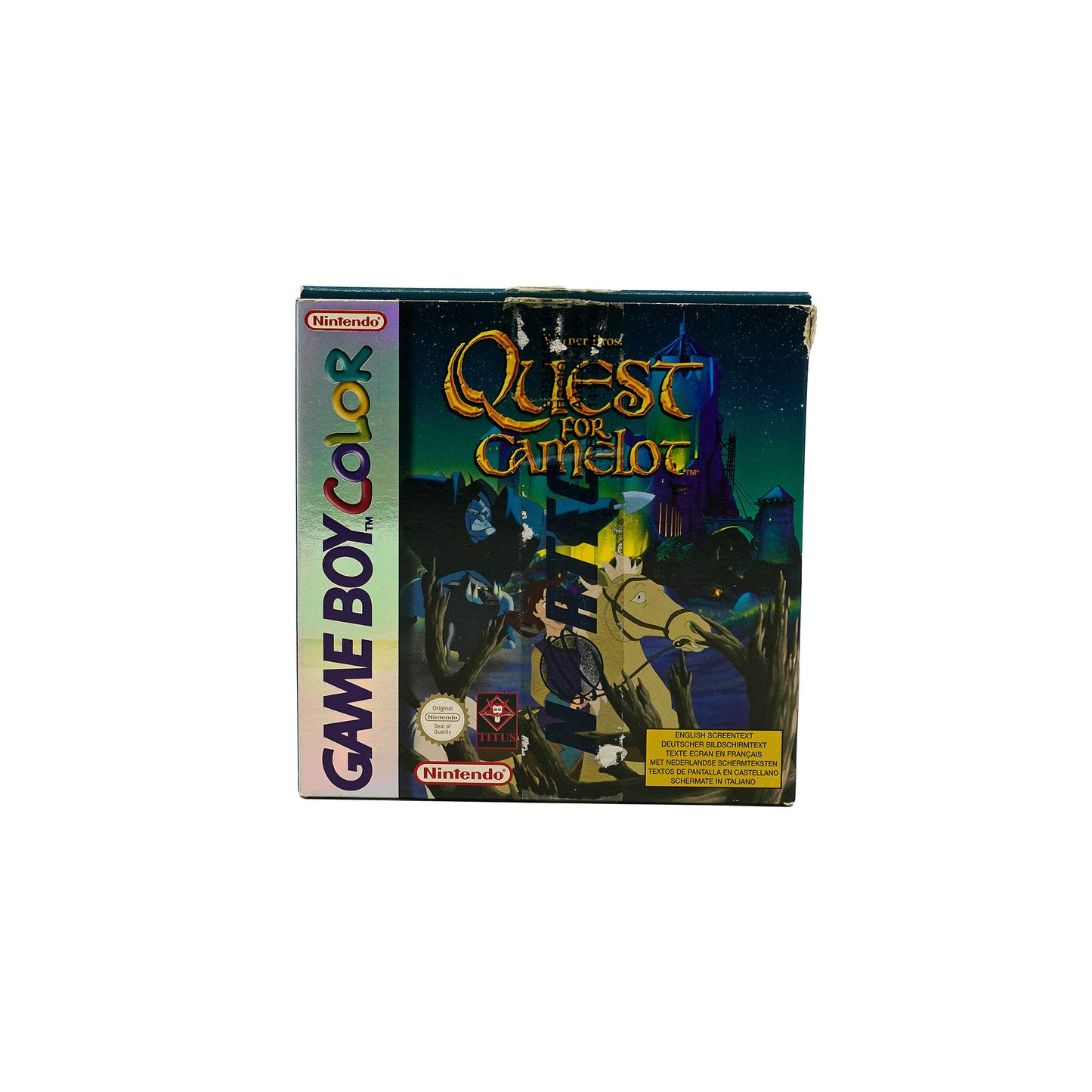 Quest for Camelot Spiel für Game Boy Color in Originalverpackung - Vorderseite