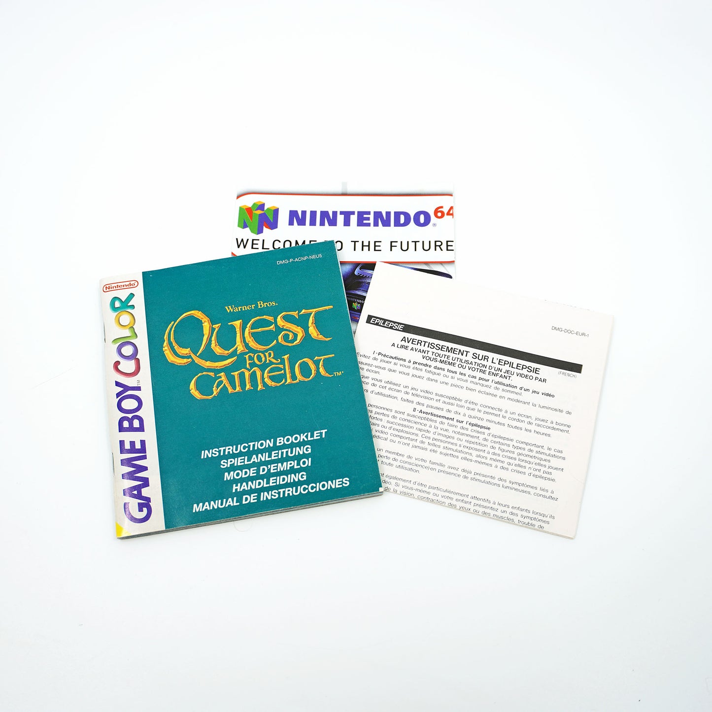 Quest for Camelot Game Boy Color Anleitung - Vorderseite