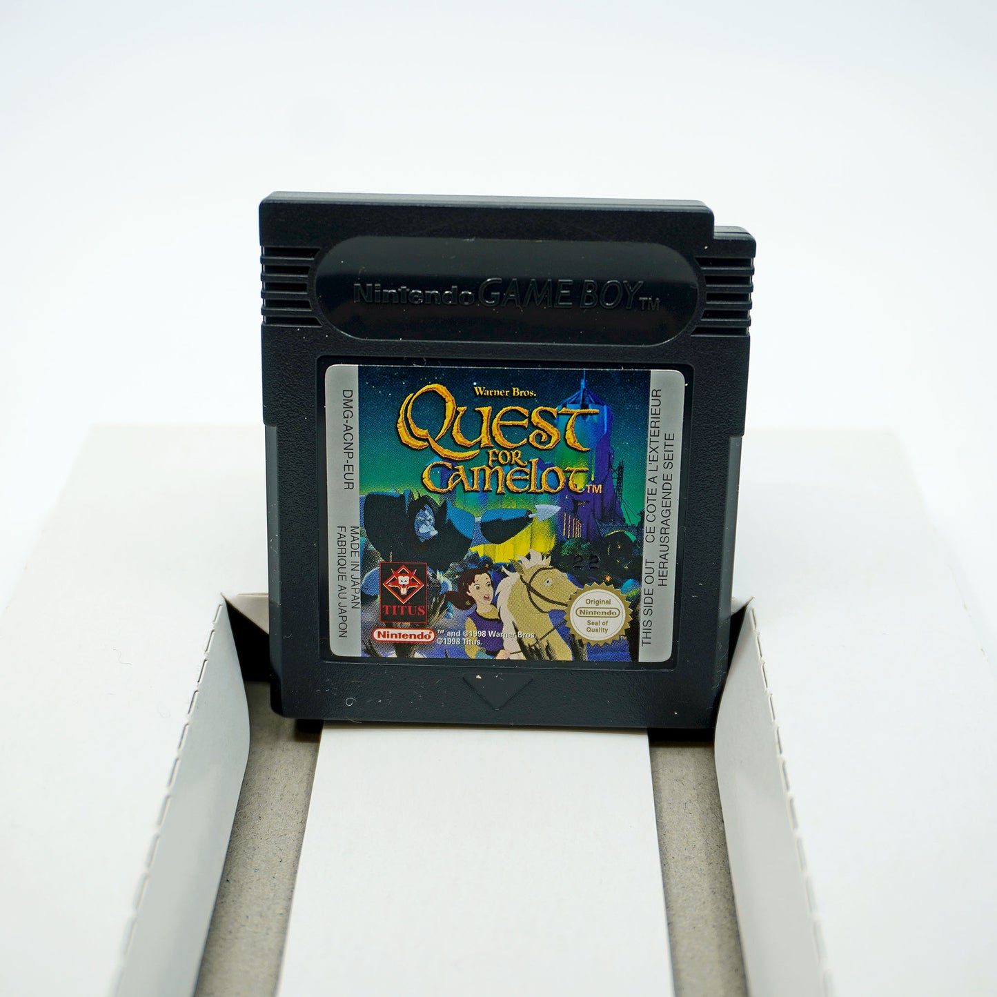 Quest for Camelot Game Boy Color Cartridge - Vorderseite