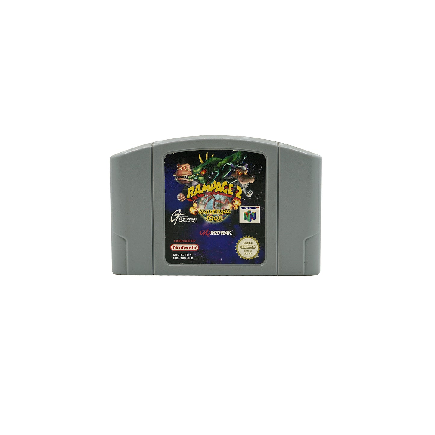 Rampage 2: Universal Tour Spiel für Nintendo 64 - Vorderseite
