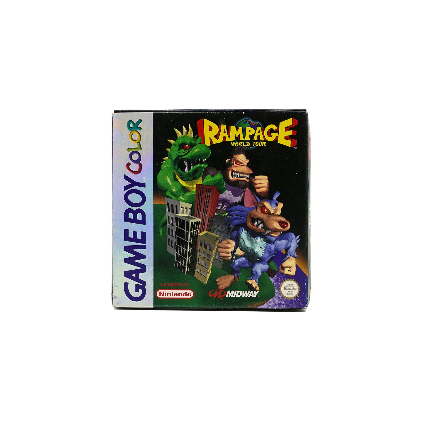 Rampage World Tour Spiel für Game Boy Color in Originalverpackung - Vorderseite