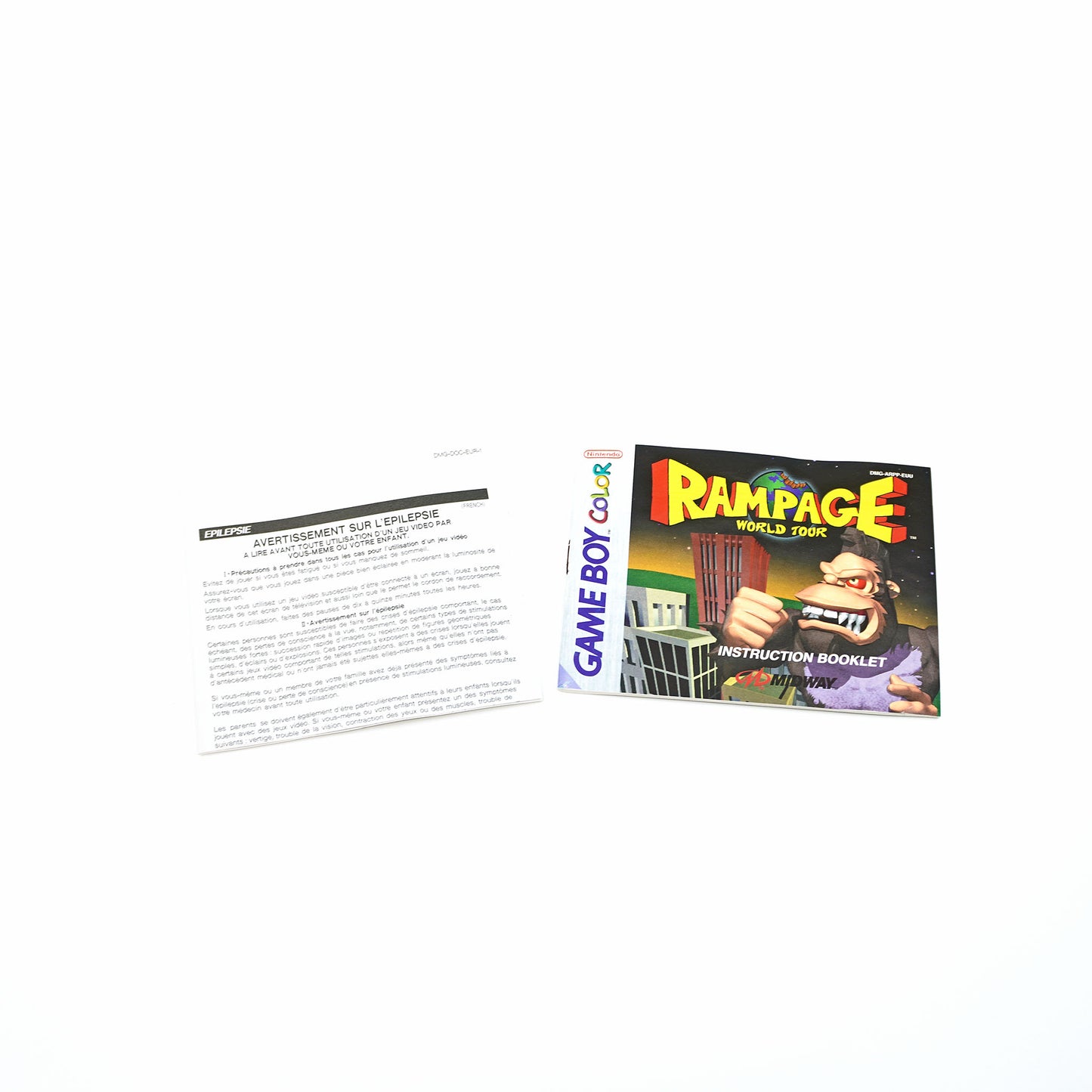 Rampage World Tour Game Boy Color Anleitung - Vorderseite