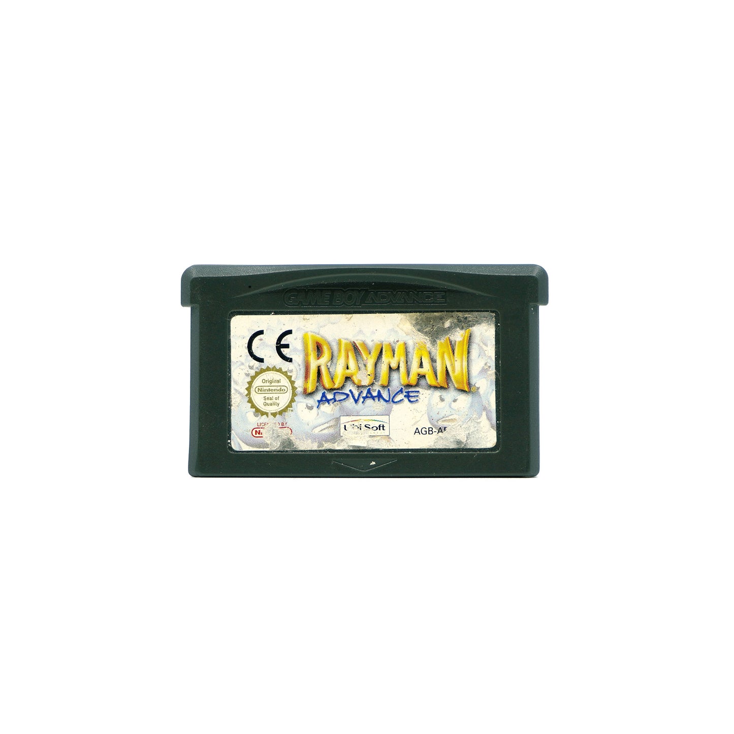 Rayman Advance Spielmodul für Game Boy Advance - Vorderseite, Etikett mit starken Gebrauchsspuren