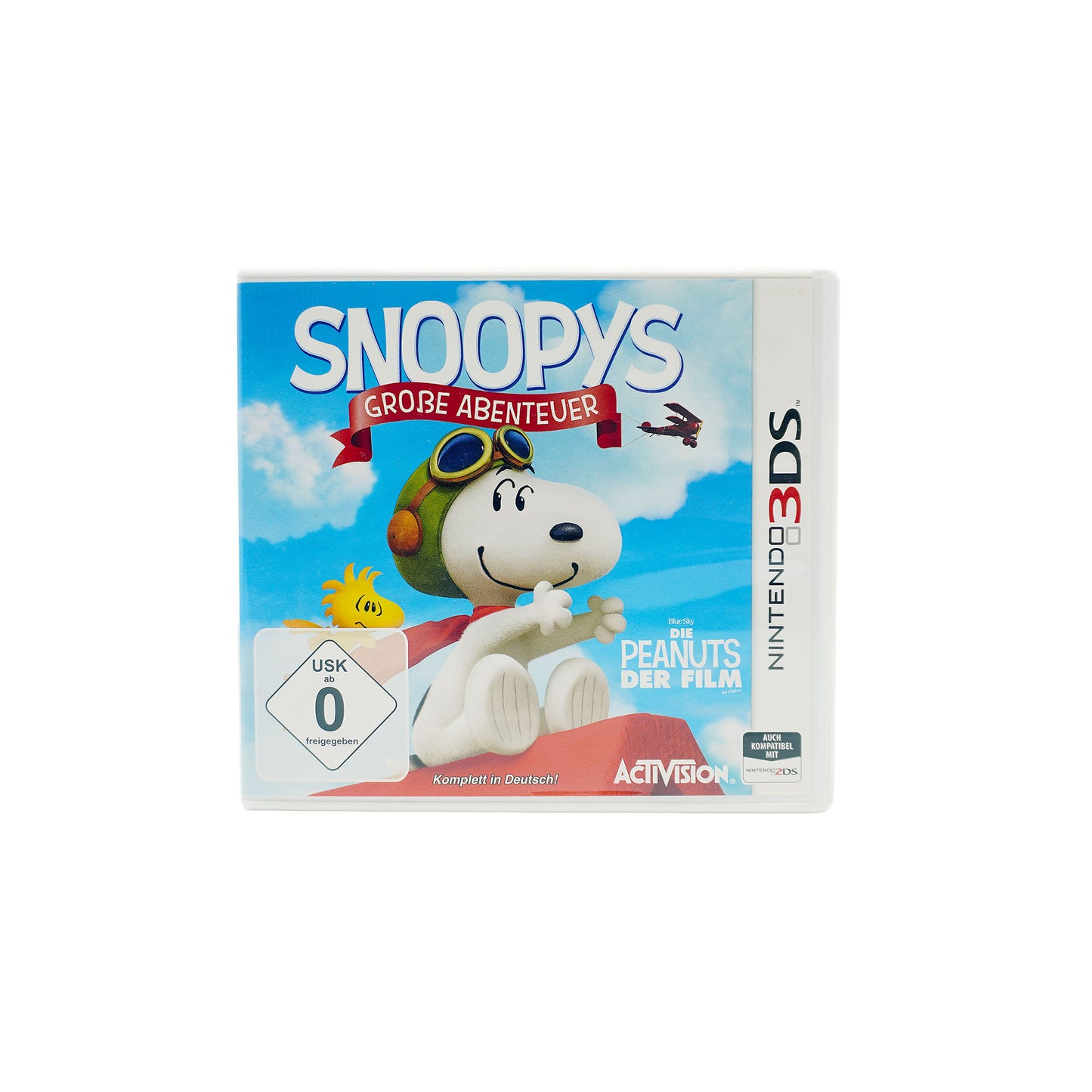 Snoopys Große Abenteuer für Nintendo 3DS in Originalverpackung – Vorderseite