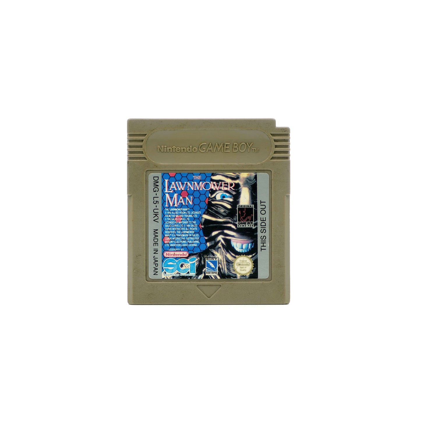 The Lawnmower Man Spiel für Gameboy in gebrauchtem Zustand - Vorderseite