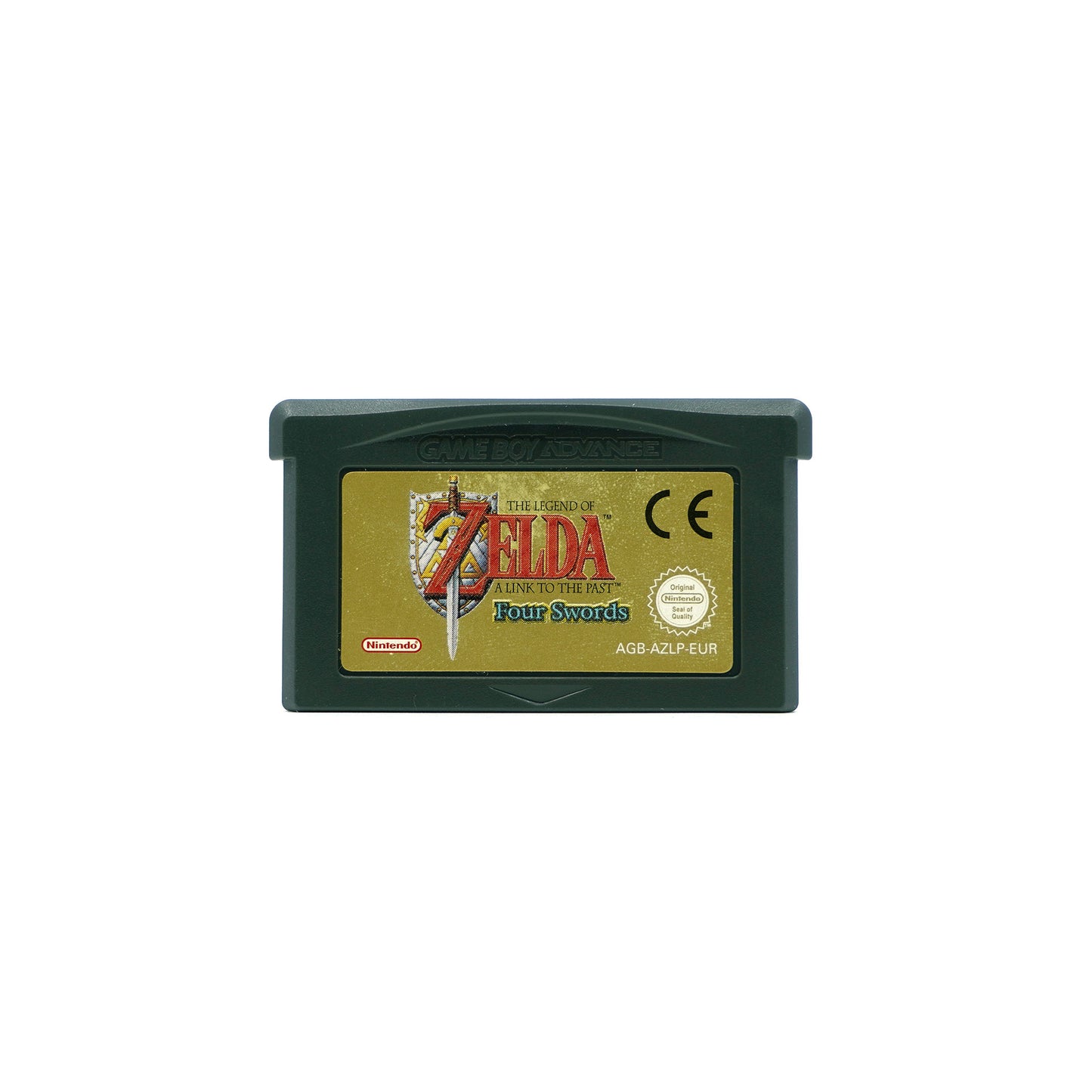 The Legend of Zelda: A Link to the Past & Four Swords Spielmodul für Game Boy Advance - Vorderseite, Etikett gut erhalten
