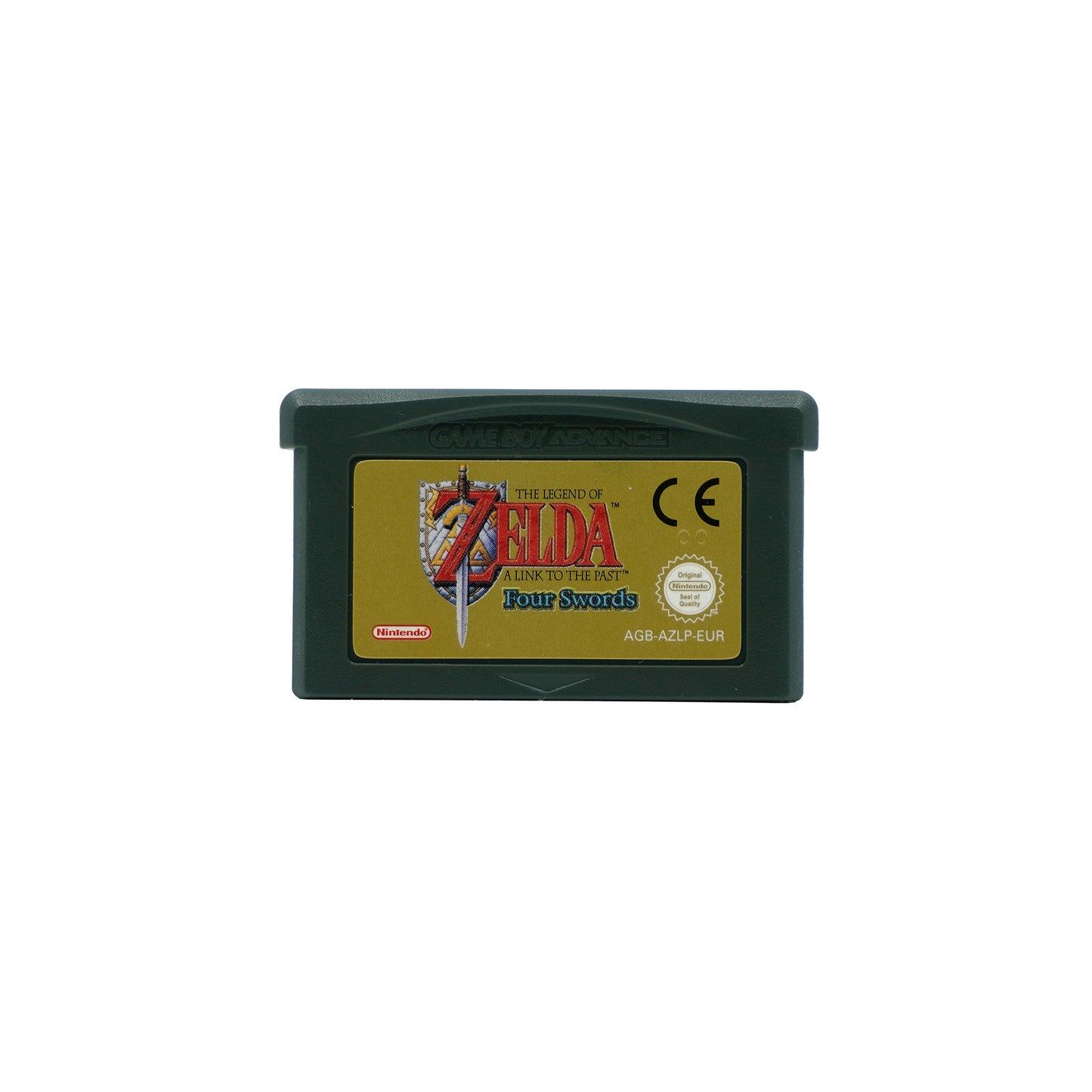 The Legend of Zelda: A Link to the Past & Four Swords Spielmodul für Game Boy Advance - Vorderseite, Etikett top erhalten