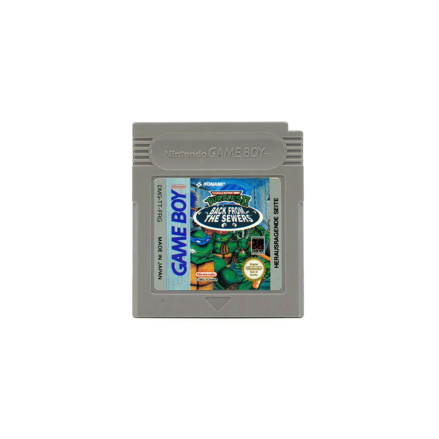 Turtles 2 Spiel für Gameboy - Vorderseite