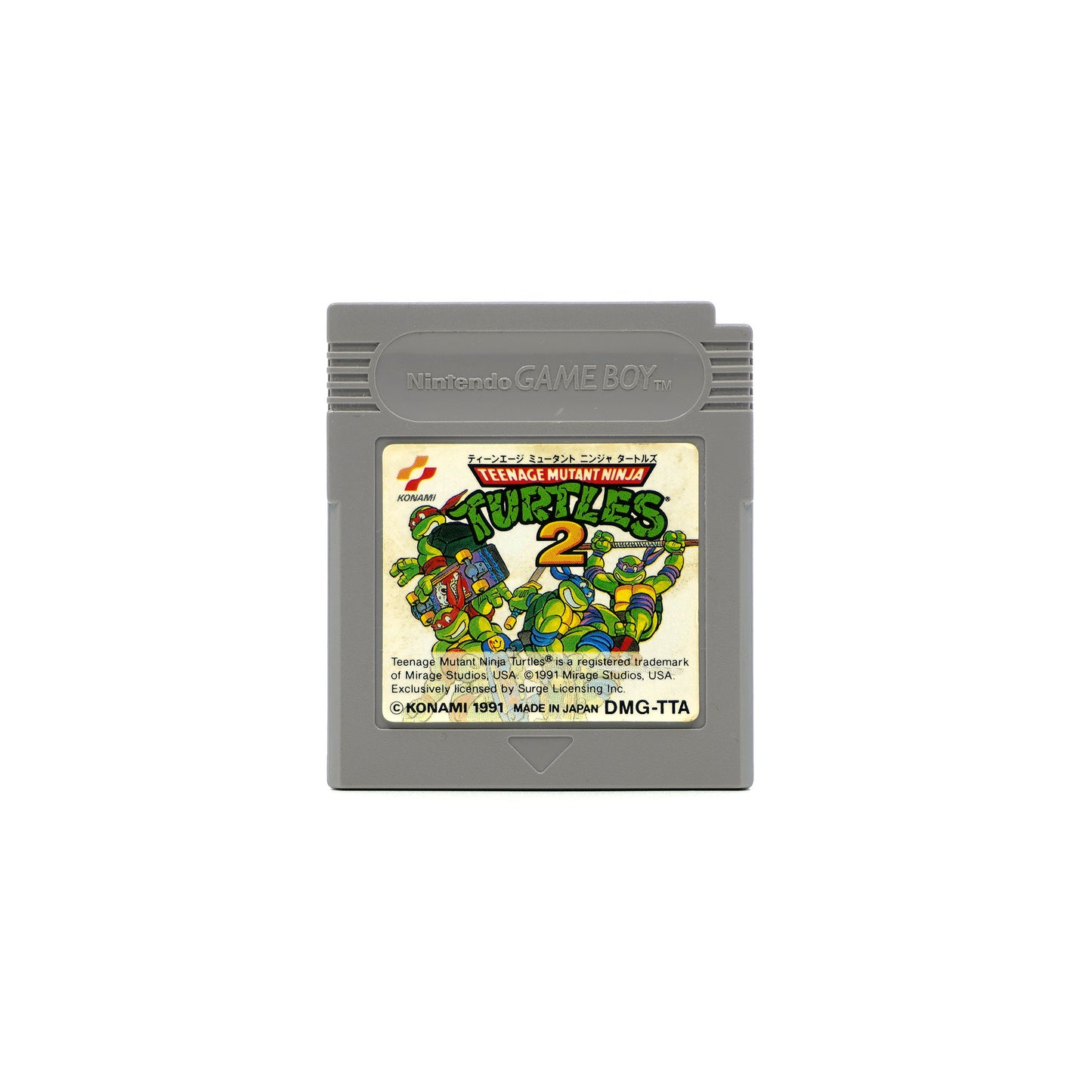 Turtles 2 Spiel für Gameboy auf Japanisch - Vorderseite