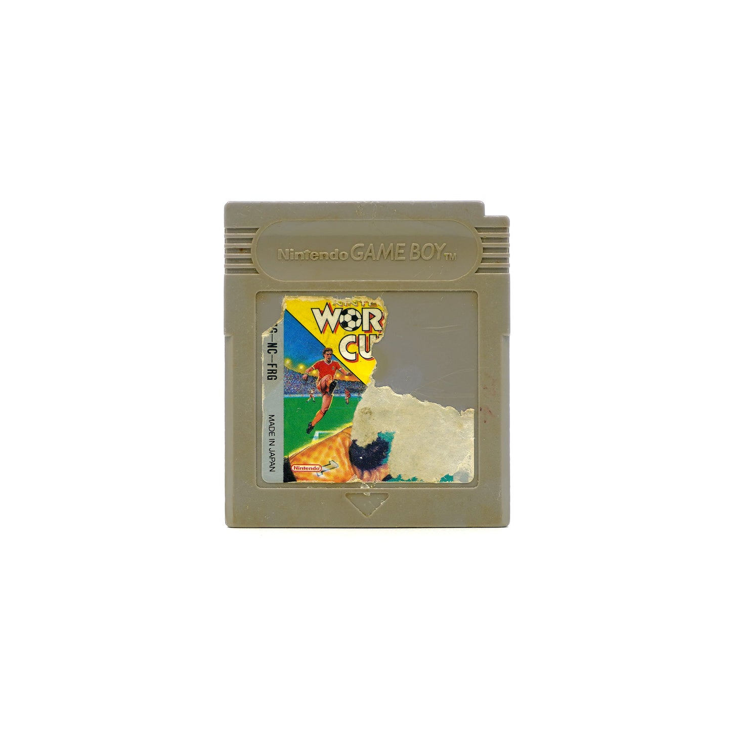 World Cup Spiel für Gameboy in stark gebrauchtem Zustand - Vorderseite