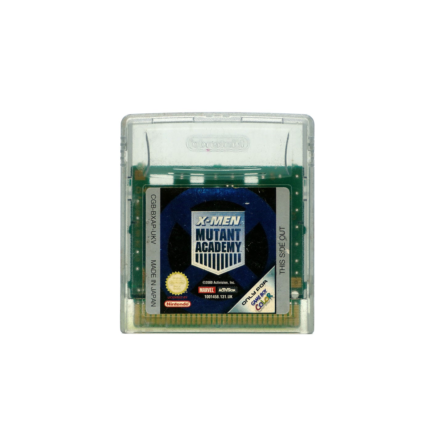 X-Men: Mutant Academy Spiel für Gameboy Color in transparentem Gehäuse - Vorderseite