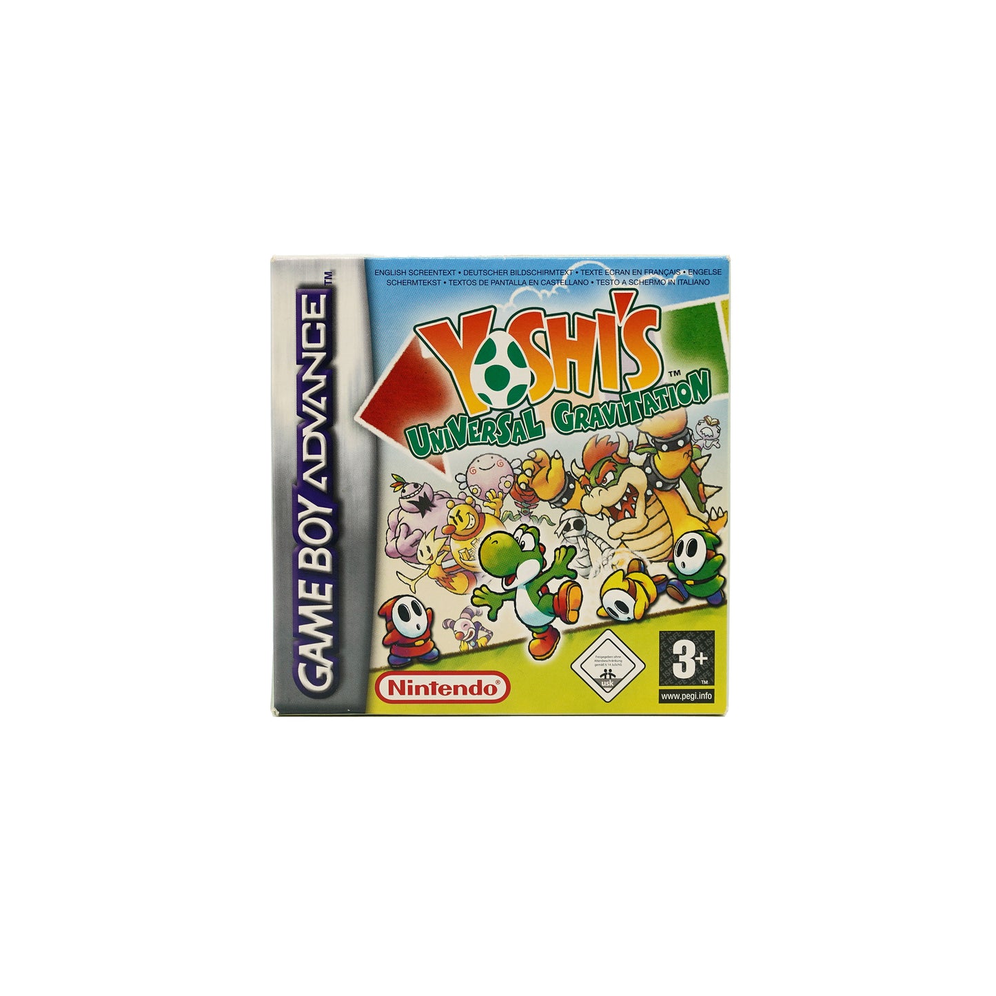 Yoshi's Universal Gravitation Spiel für Game Boy Advance in Originalverpackung - Vorderseite