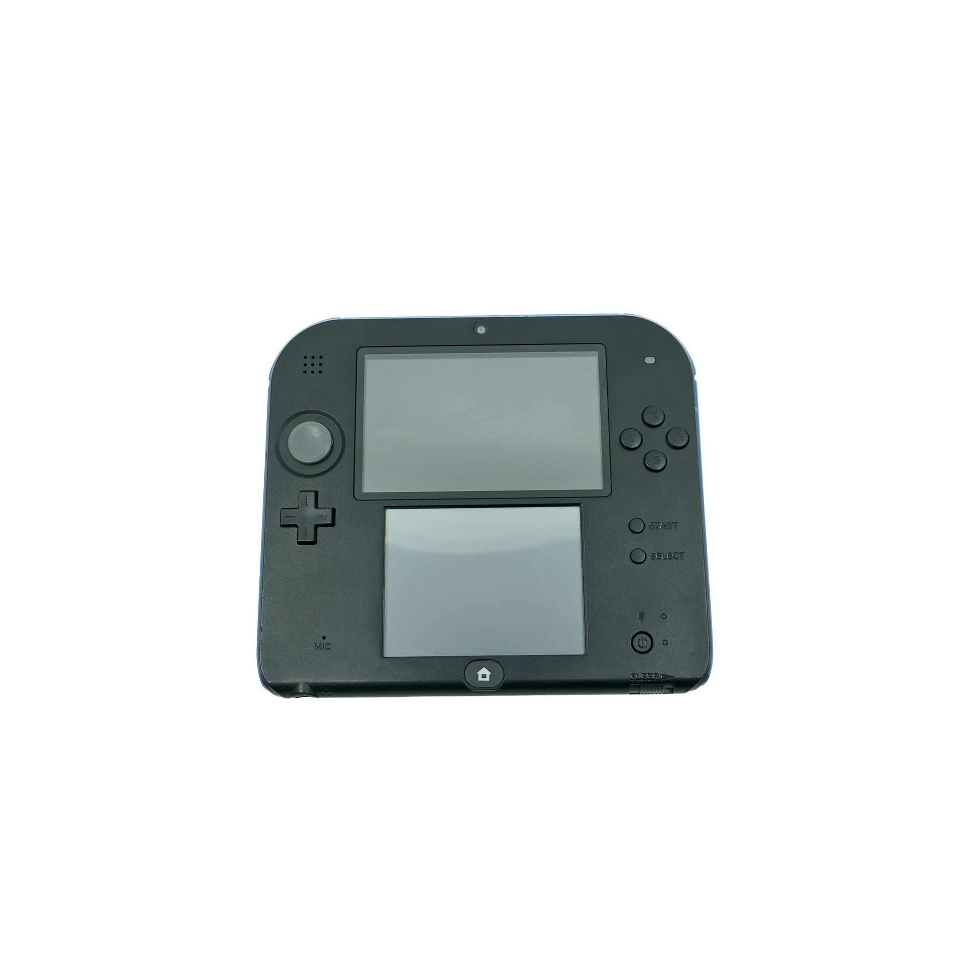 2DS Konsole schwarz blau- Vorderseite