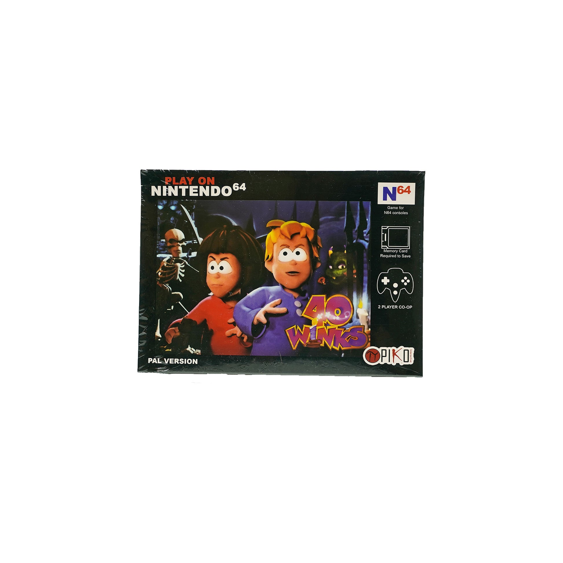 40 Winks Spiel in Originalverpackung für Nintendo 64 - Vorderseite