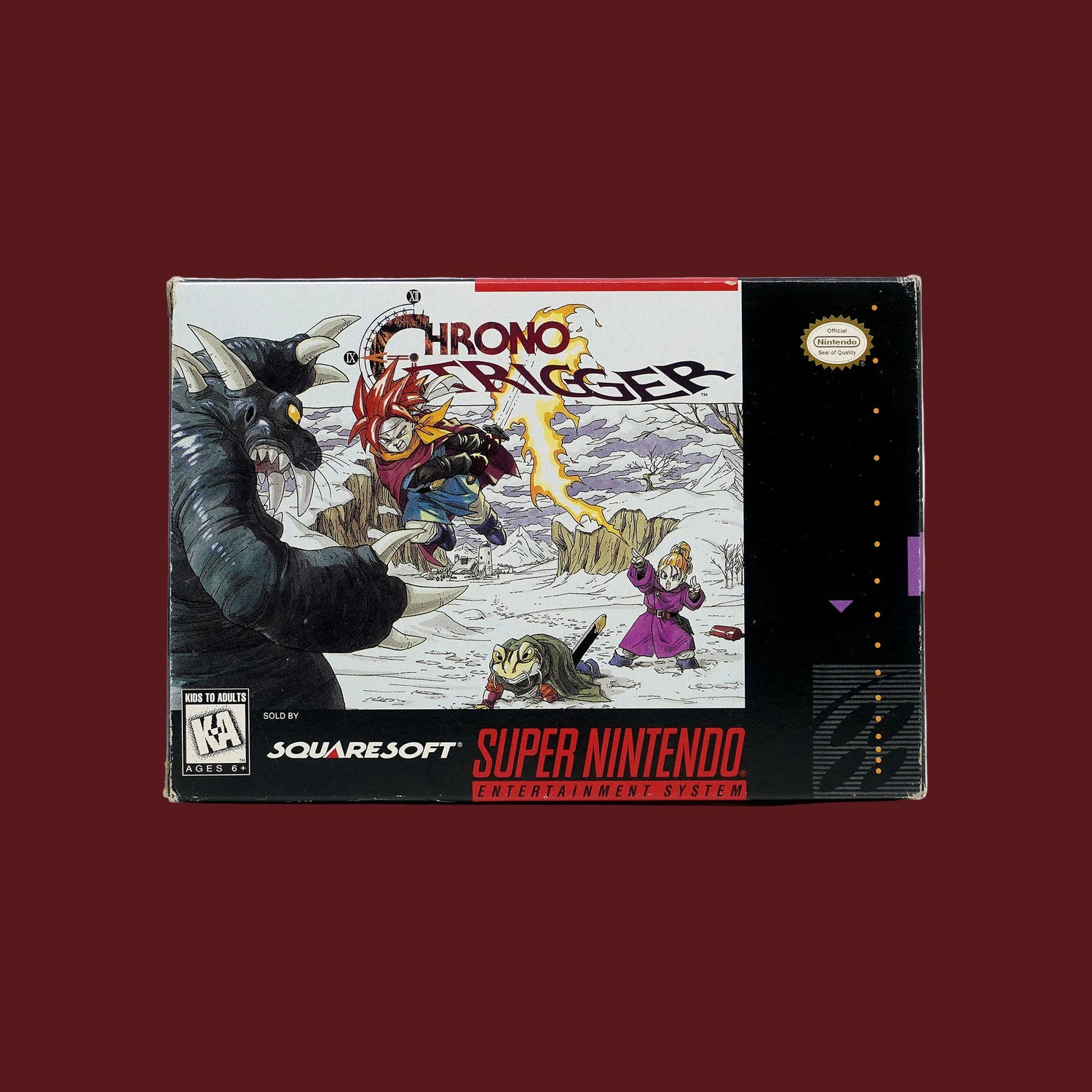 Chrono Trigger für Super Nintendo Entertainment System in Originalverpackung - Vorderseite