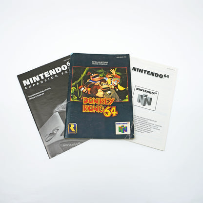 Donkey Kong 64 inkl. Expansion Pak für Nintendo 64 in Originalverpackung - Spielanleitung und Beilagen