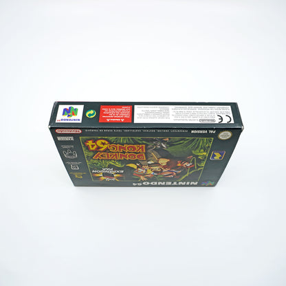 Donkey Kong 64 inkl. Expansion Pak für Nintendo 64 in Originalverpackung - Unterseite der Box