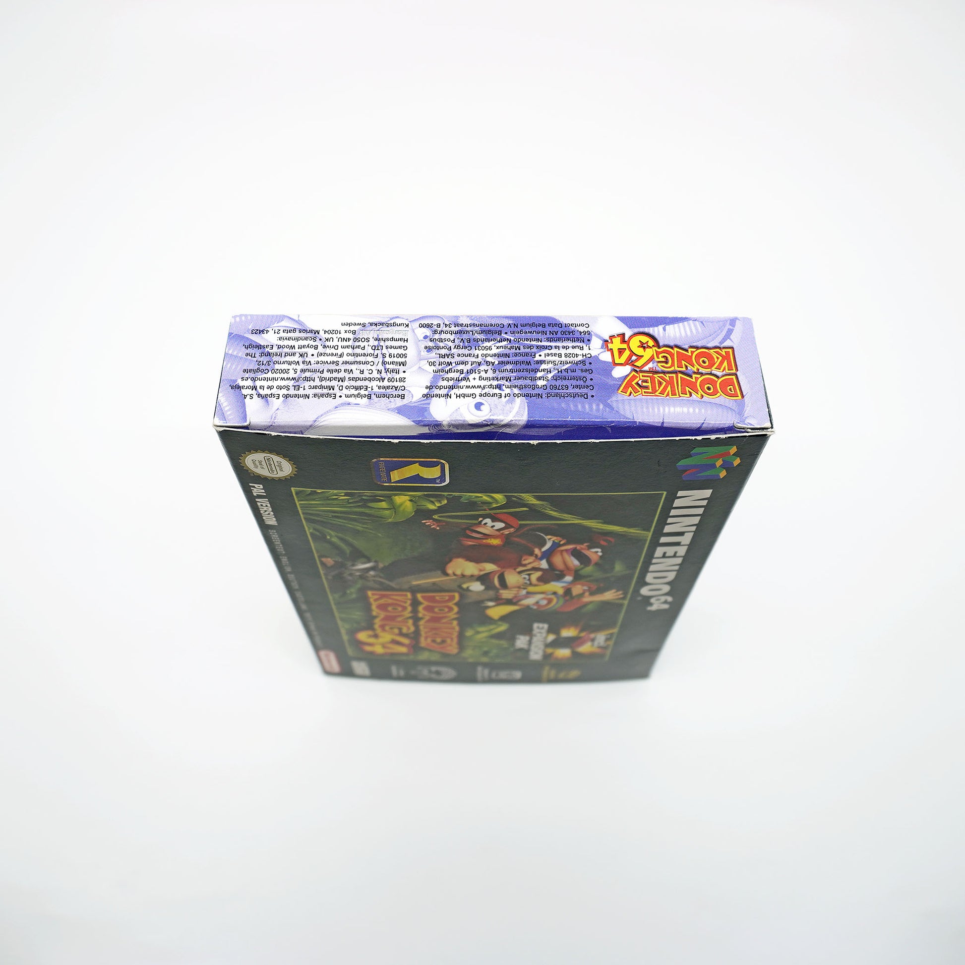Donkey Kong 64 inkl. Expansion Pak für Nintendo 64 in Originalverpackung - Linke Seitenansicht