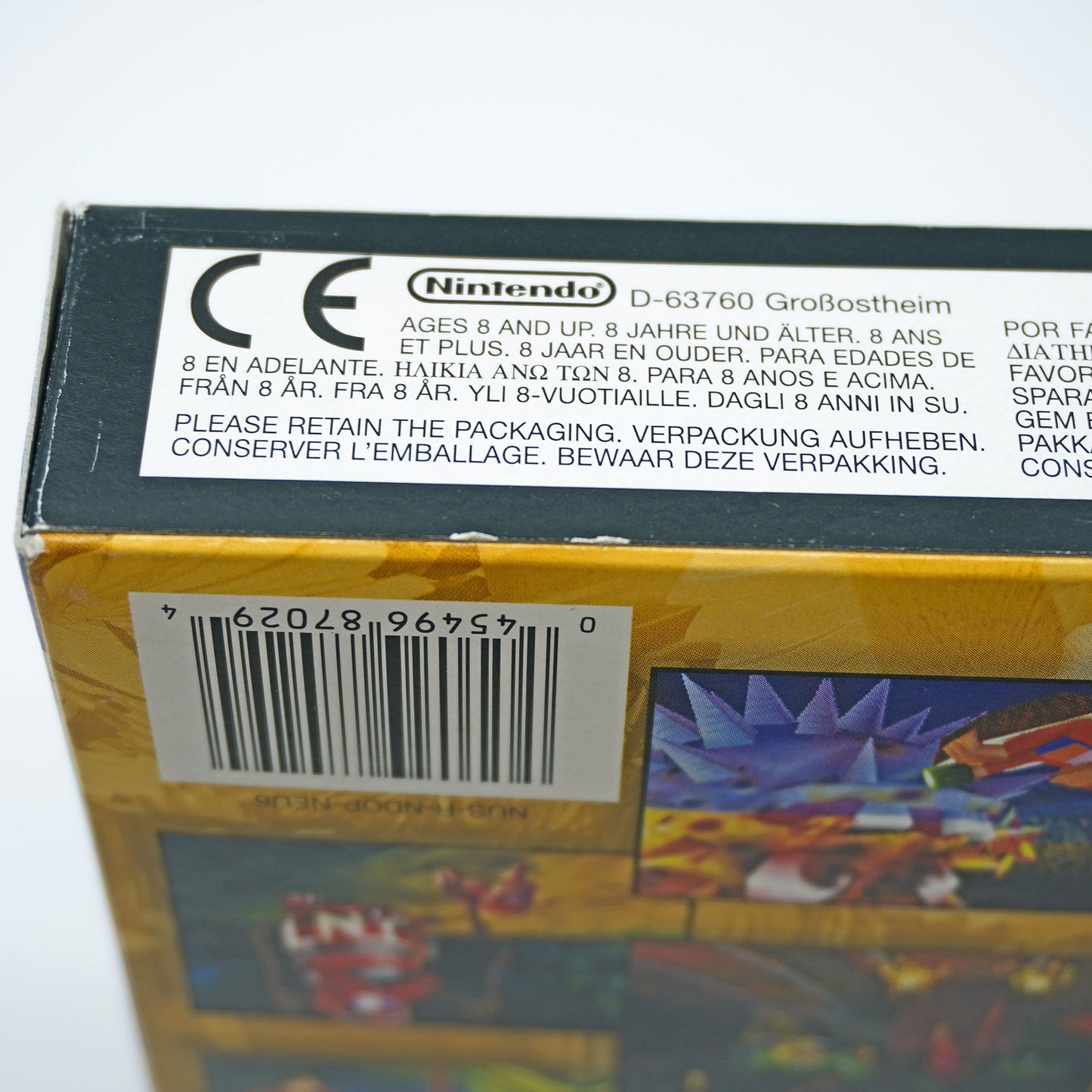 Donkey Kong 64 inkl. Expansion Pak für Nintendo 64 in Originalverpackung - Detailansicht Gebrauchsspuren