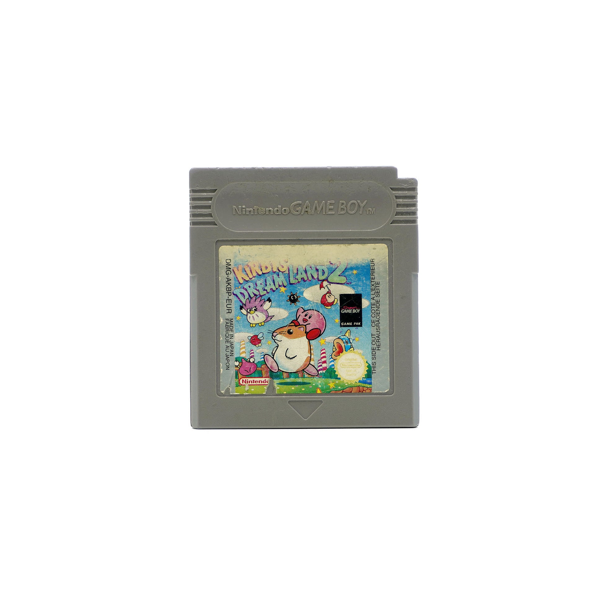 Kirby's Dream Land 2 Modul für Game Boy in stark gebrauchtem Zustand - Vorderseite