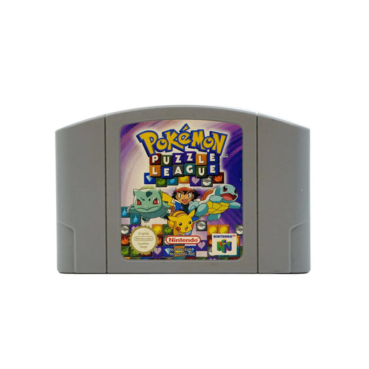 Pokémon Puzzle League Modul für Nintendo 64 in gutem Zustand - Vorderseite