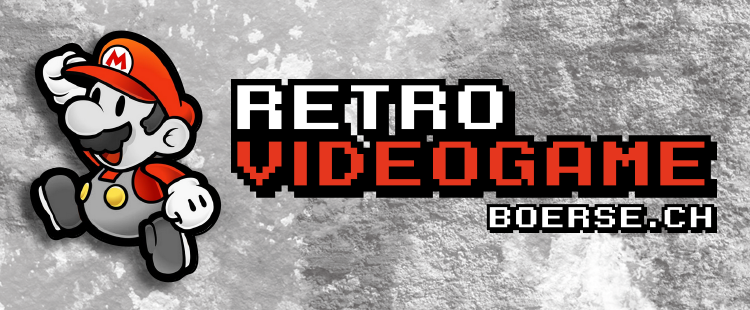 Event-Banner für Retro Videogame Börse am 1. März 2026
