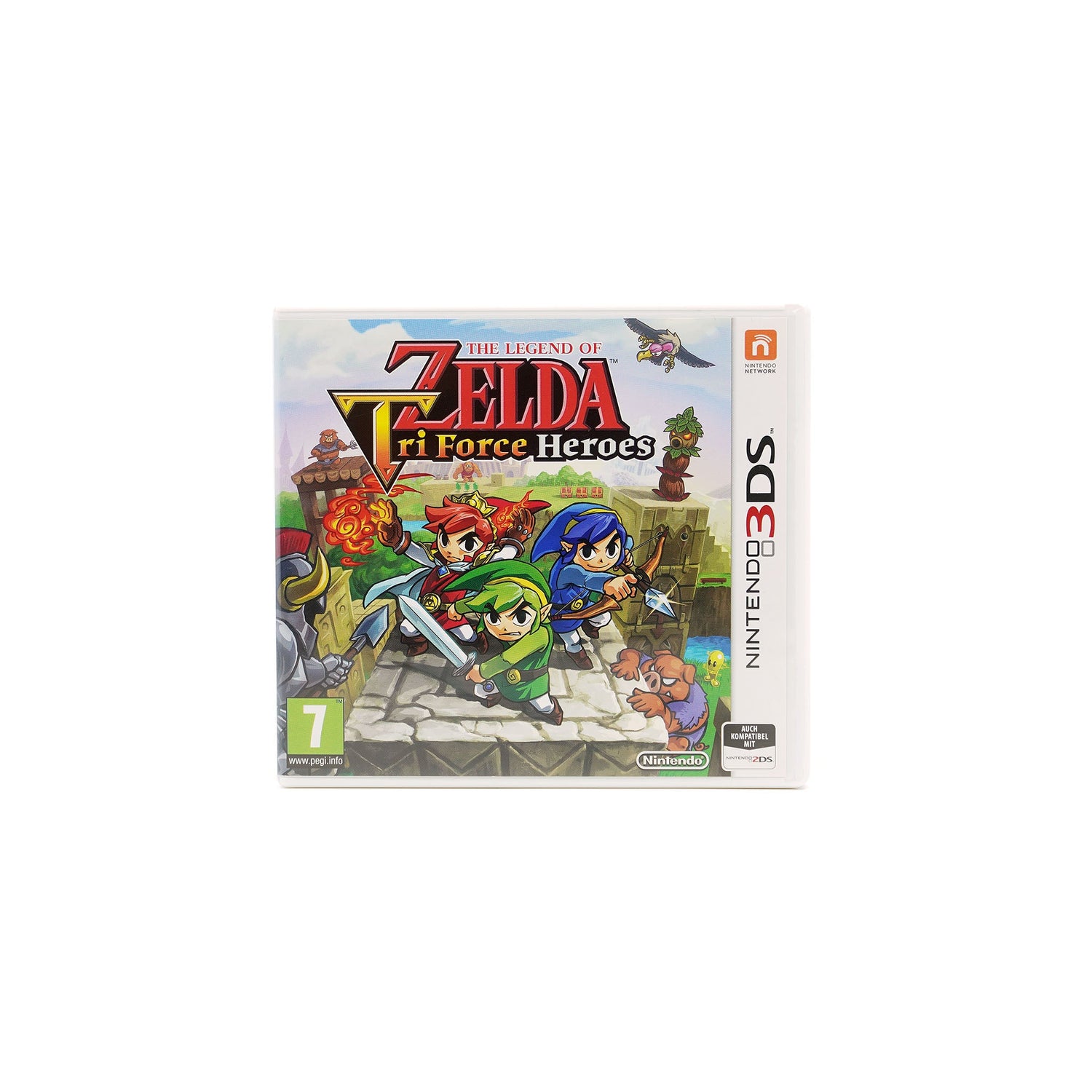 The Legend of Zelda Tri Force Heroes für Nintendo 3DS in Originalverpackung - Vorderseite