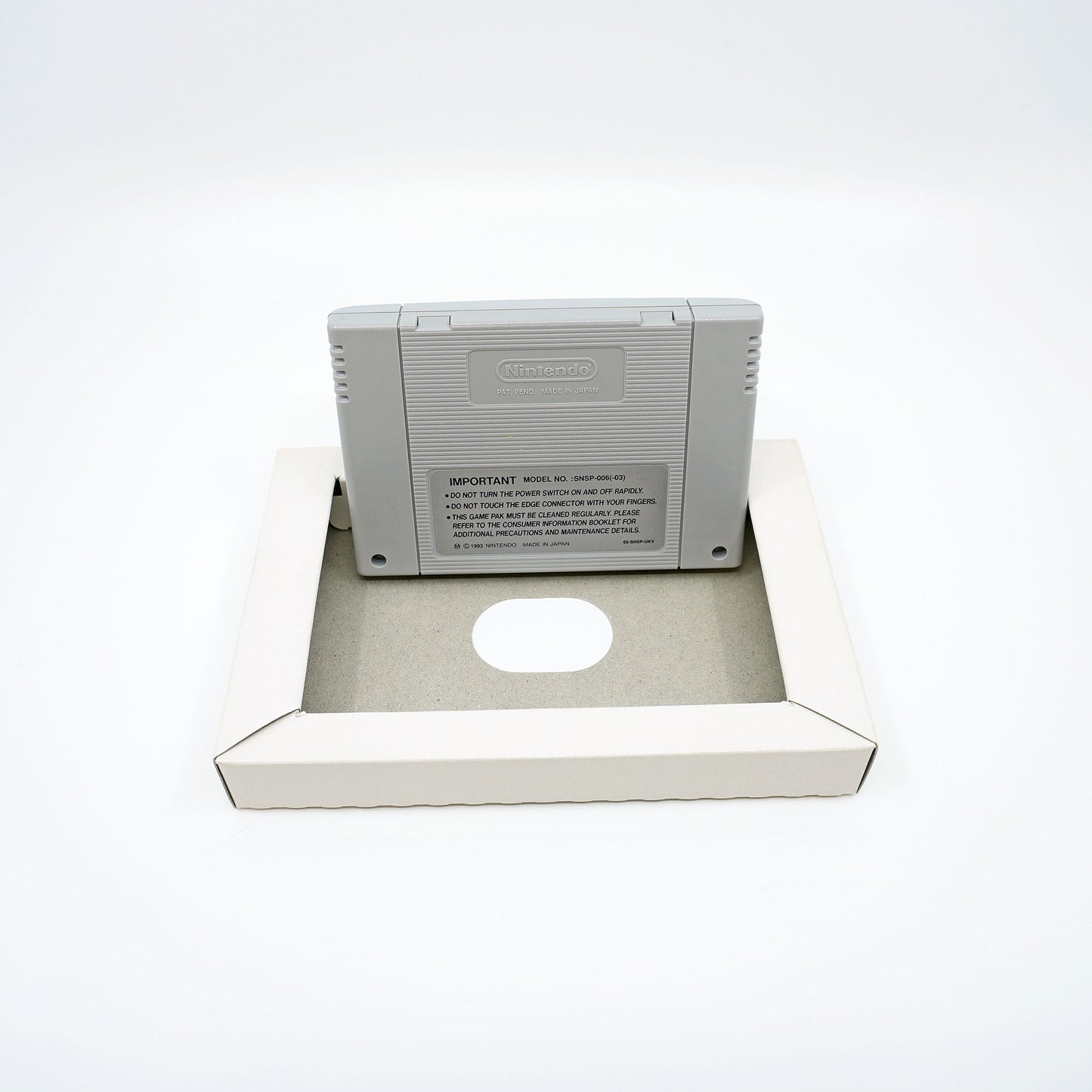 Super Mario World 2 Yoshi's Island Modul mit Inlay für Super Nintendo Entertainment System - Rückseite