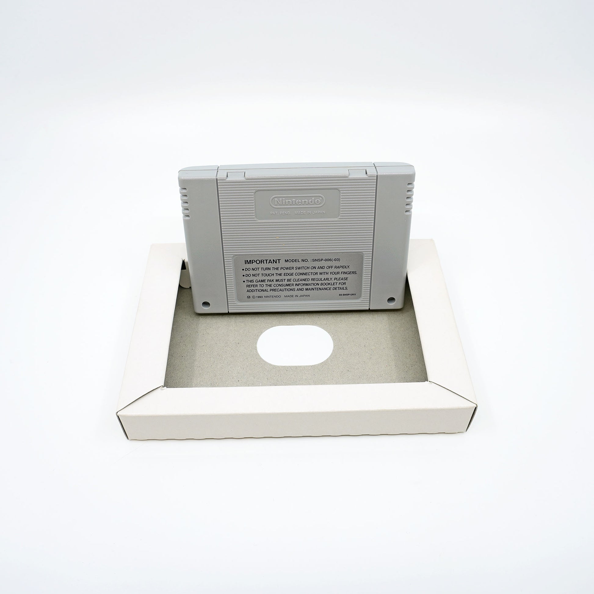 Super Mario World 2 Yoshi's Island Modul mit Inlay für Super Nintendo Entertainment System - Rückseite