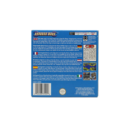 Advance Wars Spiel für Game Boy Advance in Originalverpackung - Rückseite