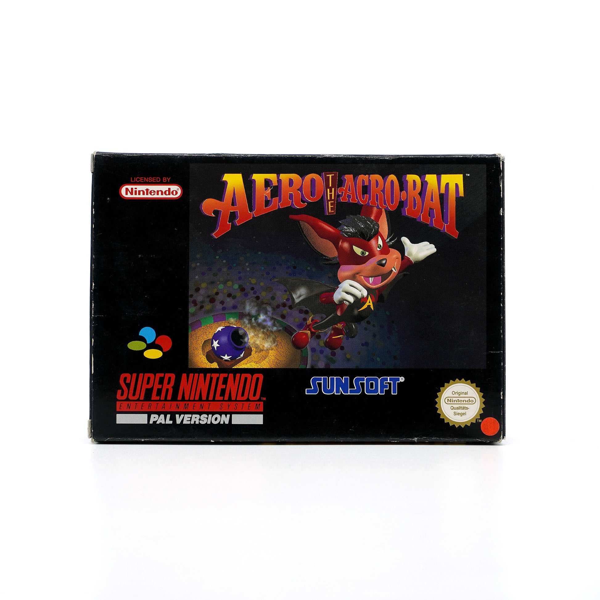 Aero the Acro-Bat Spiel für SNES in Originalverpackung - Vorderseite