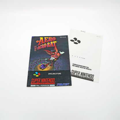 Aero the Acro-Bat Spiel SNES Anleitung - Vorderseite