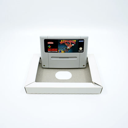 Aero the Acro-Bat Spiel SNES Cartridge - Vorderseite