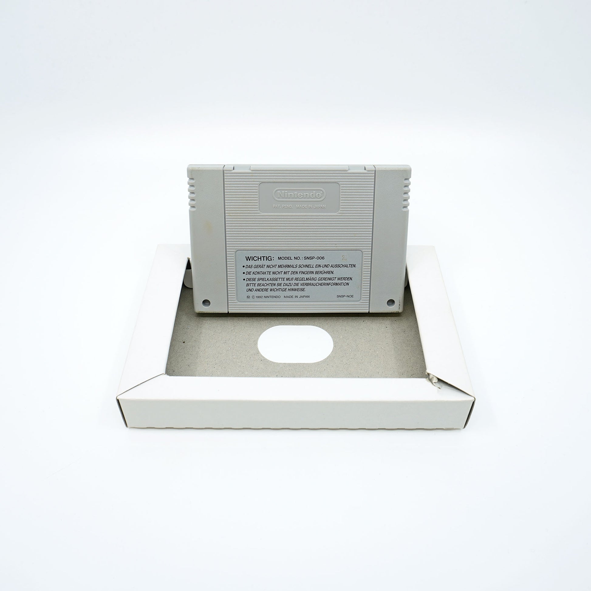Aero the Acro-Bat Spiel SNES Cartridge - Rückseite