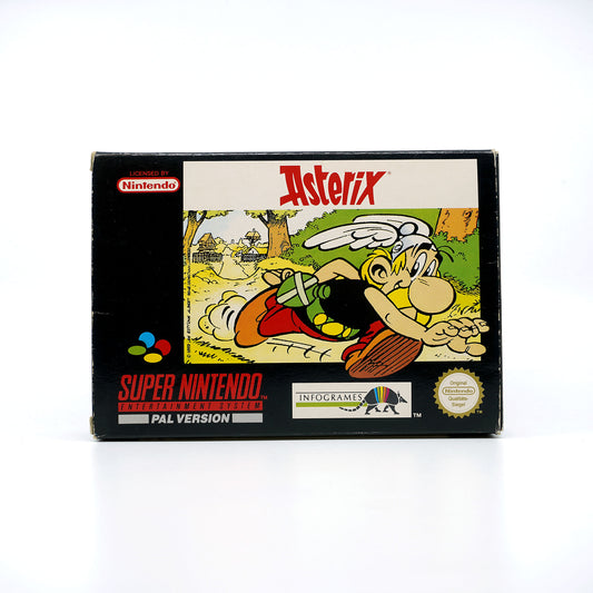 Asterix Spiel für SNES in Originalverpackung - Vorderseite