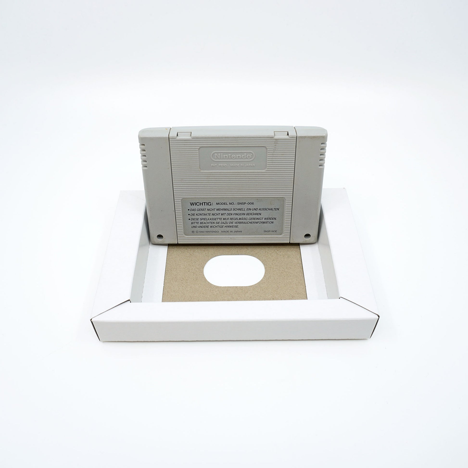 Asterix und Obelix SNES Cartridge - Rückseite