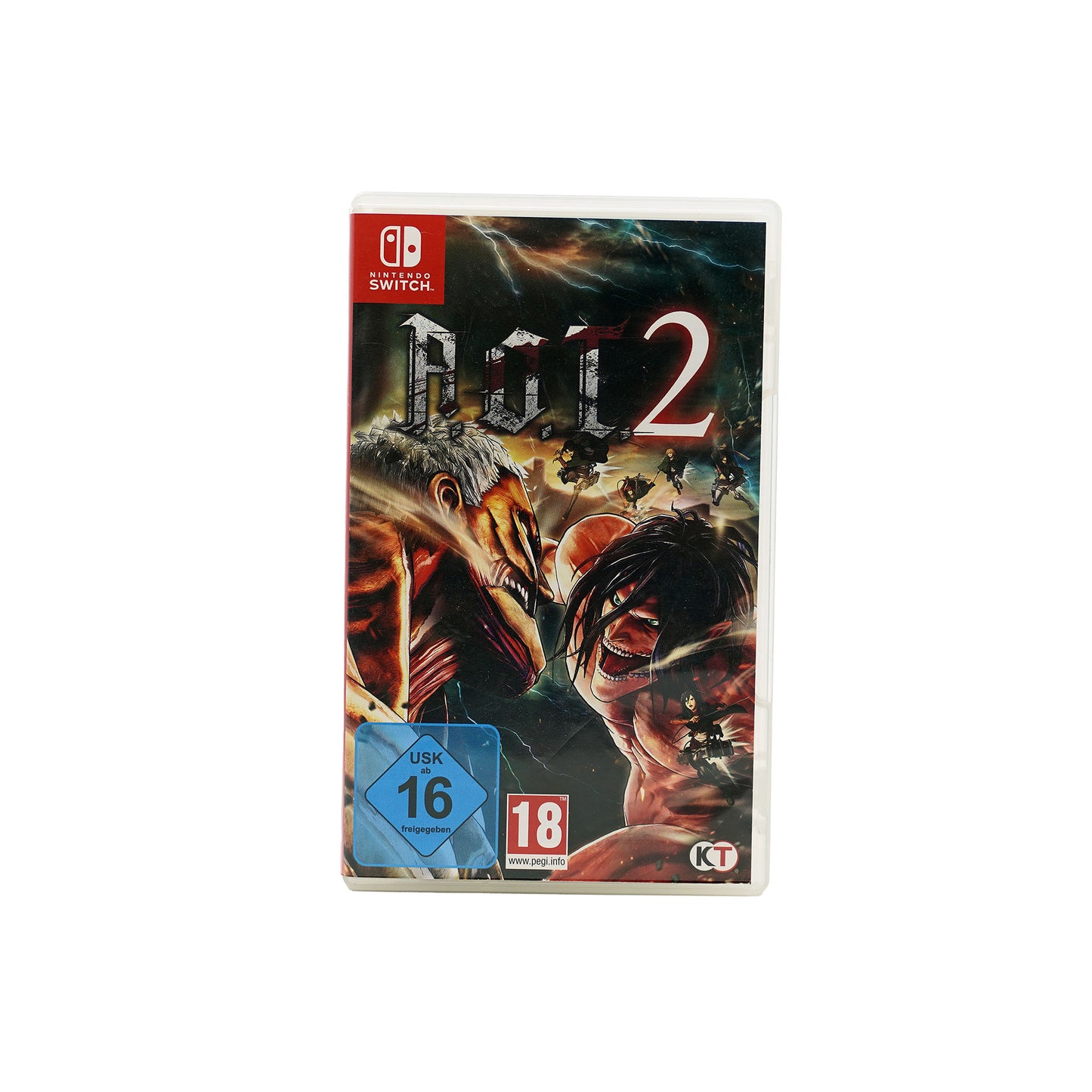 Attack on Titan Spiel für Switch - Vorderseite