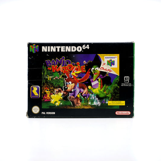 Banjo-Kazooie Spiel für Nintendo 64 in Originalverpackung - Vorderseite