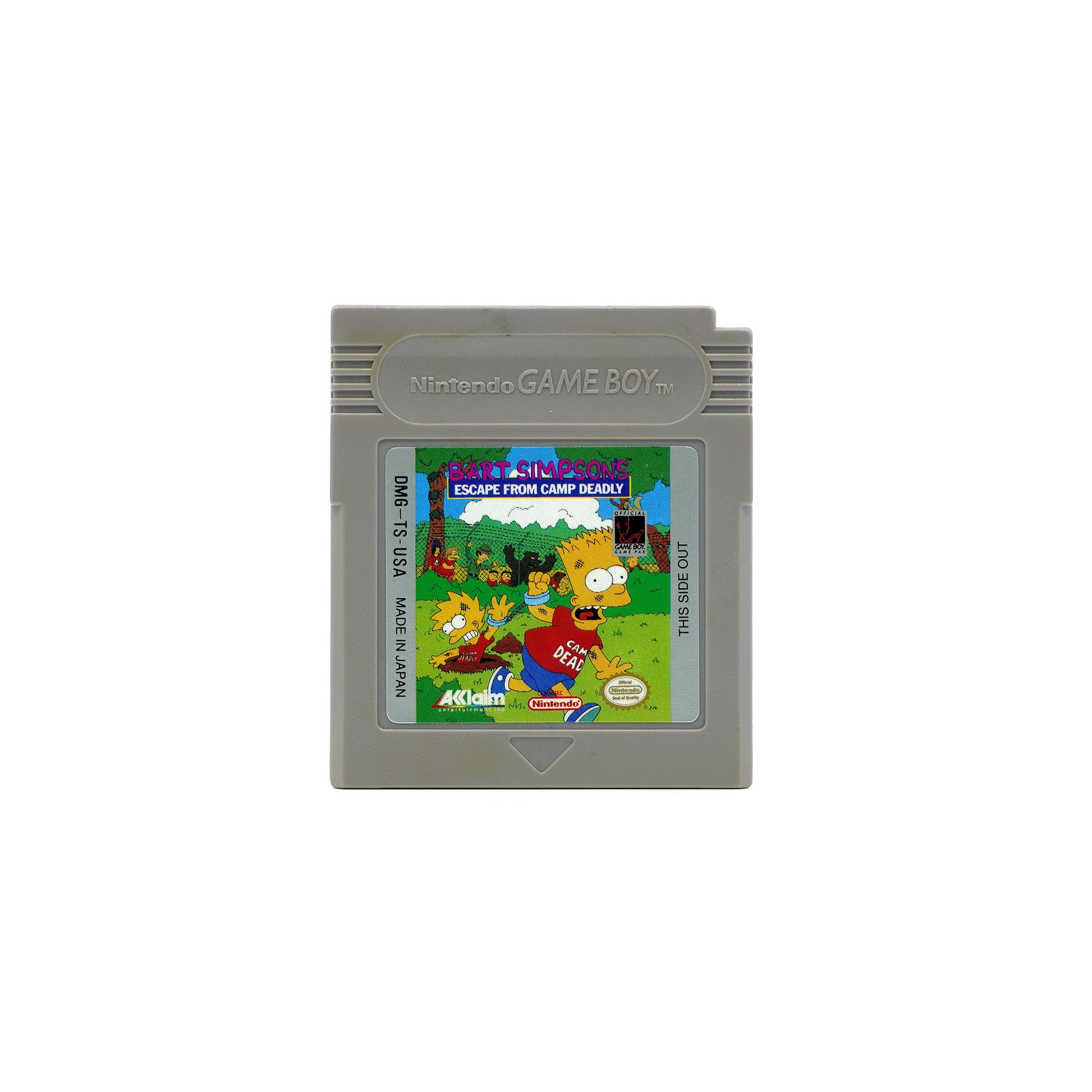 Bart Simpson's Escape from Camp Deadly Spiel für Game Boy - Vorderseite