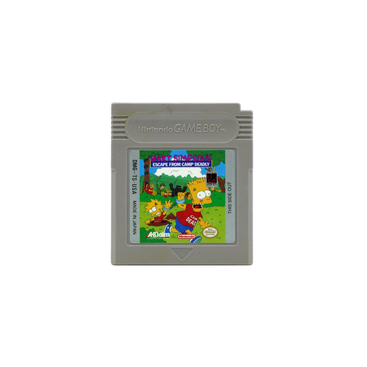 Bart Simpson's Escape from Camp Deadly Spiel für Game Boy - Vorderseite