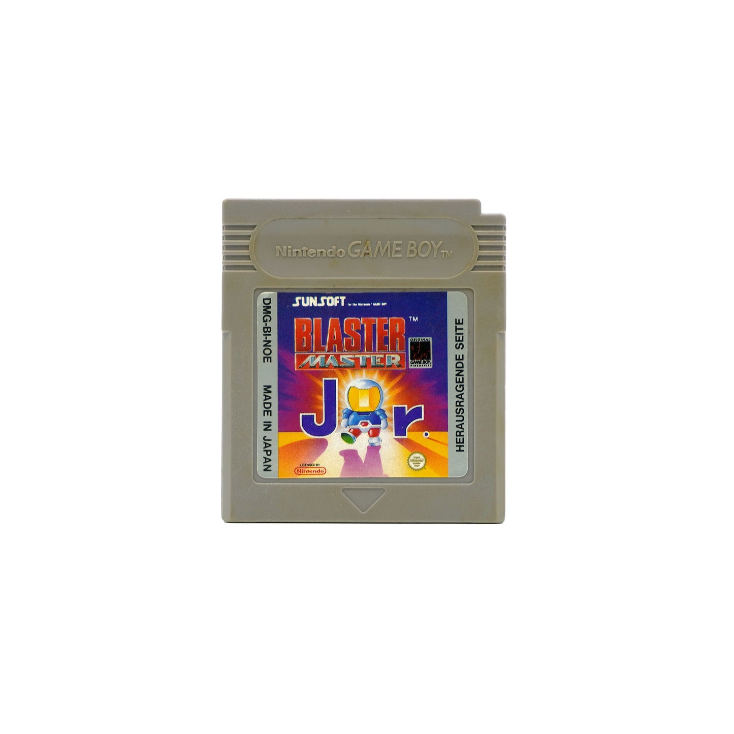 Blaster Master Jr. Spiel für Game Boy - Vorderseite