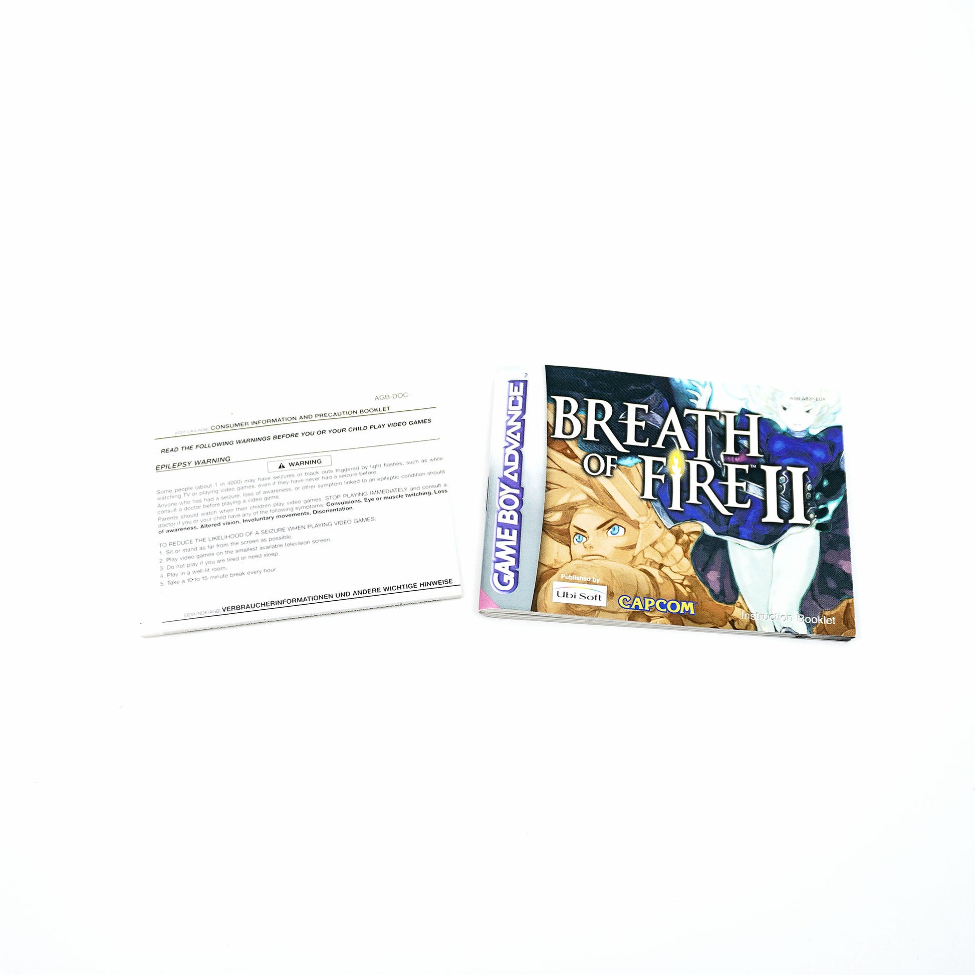 Breath of Fire 2 Game Boy Advance Anleitung - Vorderseite