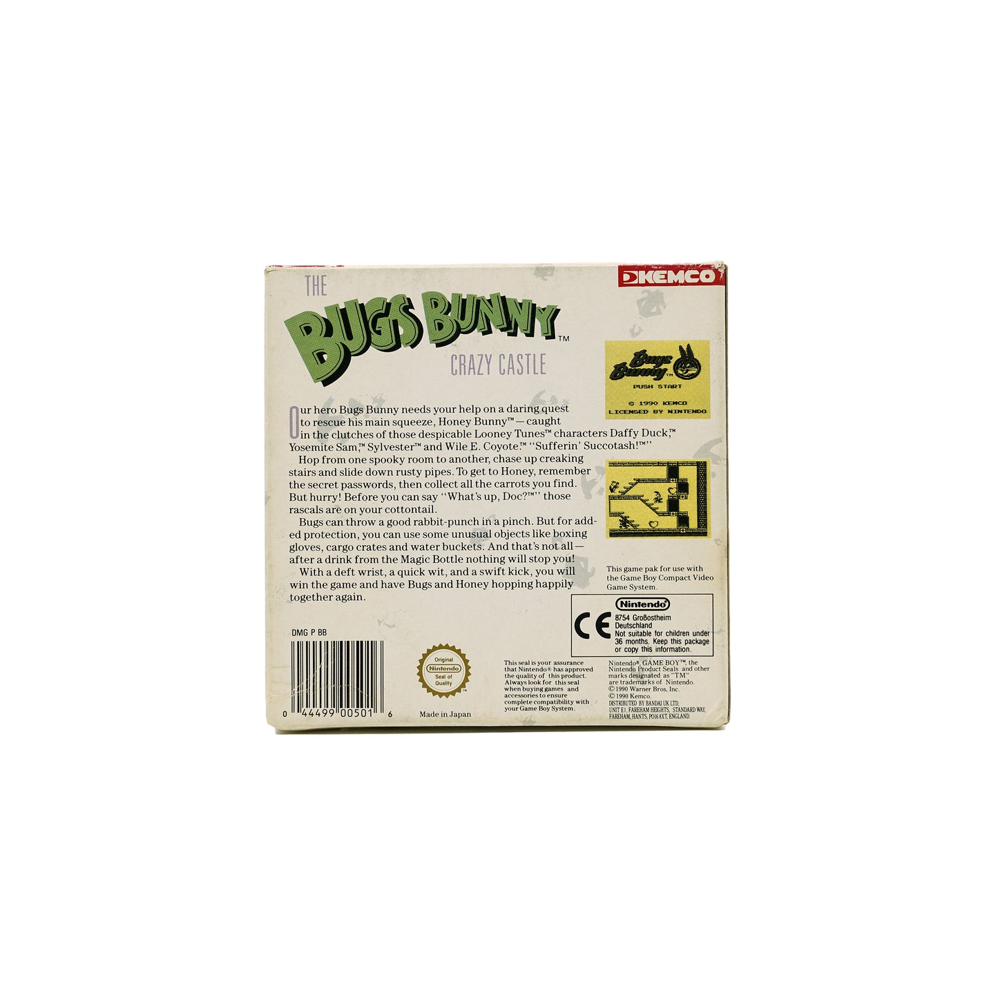 Bart Simpson's Escape from Camp Deadly Spiel für Game Boy in Originalverpackung - Rückseite