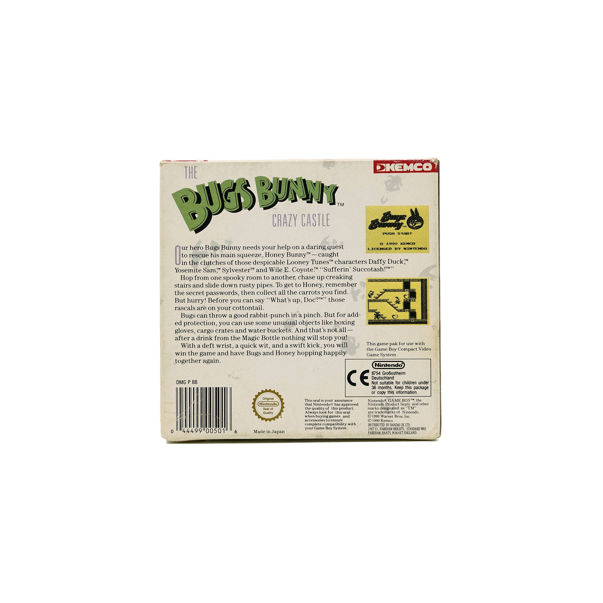 Bart Simpson's Escape from Camp Deadly Spiel für Game Boy in Originalverpackung - Rückseite