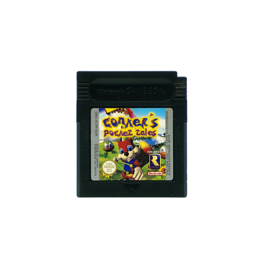 Conker's Pocket Tales Spiel für Gameboy Color in schwarzem Gehäuse - Vorderseite